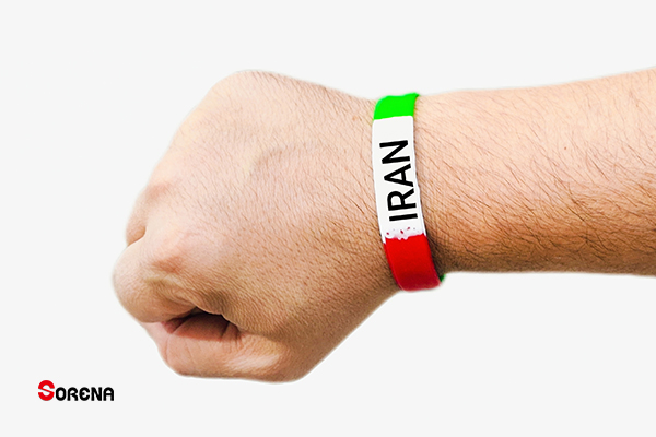 دستبند سیلیکونی پرچم ایران