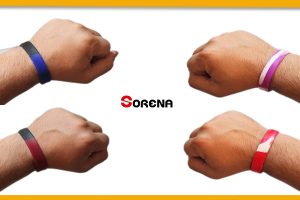 دستبند سیلیکونی دو رنگ a